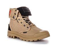 Palladium 'Baggy City Shel' Canvas Ankle Boots in Khaki | Size: 10.5 Palladium Khaki 10.5