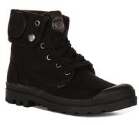 Palladium Baggy Non Washed Die Cut Vegan Womens Boots In Black UK 3 - 8