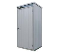 Palladium High Store Locker Single Door with Front Skylight, Multi-Purpose Garden Storage Cabinet, Outdoor Tall Cupboard, Adjustable Shelf Kit