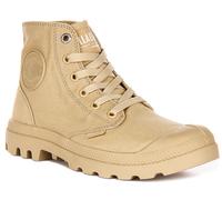 Palladium for woman. 73089 Monochrome beige ankle boots (38), Fabric, 1 to 3 cm, Laces, Casual