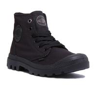 Palladium Monochrome Mid Top Walk Canvas Womens Ankle Boots Black Mono UK 3 - 8