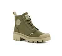 Palladium, PALLABASE TWILL, Boots female, Green, 7.5 UK
