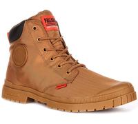 Palladium Pampa Cuff Waterproof Nylon Lace Up Mens Boots Khaki Brown UK 7 - 12