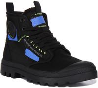 Palladium 'Pampa Hi' Textile Ankle Boots in Blue | Size: 9 Palladium Blue 9