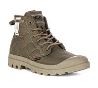 Palladium Pampa Re Quilted Vegan Canvas Chelsea Mens Boots Olive UK 4 - 12