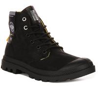 Palladium Pampa Surplus Revive Cotton Ankle Womens Boot Black In UK 4 - 12
