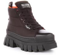 (4) Palladium Revolt Overcush Womens Fashion Trainers in Black Black