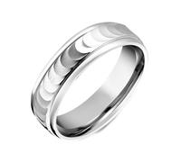 Palladium Satin Textured Wedding Band - TITLE Palladium
