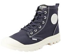 Palladium Unisex Pampa White Sneaker, Blue Shady Blue, 3.5 UK