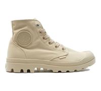 Palladium for woman. 73089 Monochrome beige ankle boots (38), Fabric, 1 to 3 cm, Laces, Casual