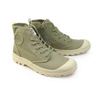 Palladium Unisex's Pampa Hi Zip Organic Sneaker, Eucalyptus, 8 UK