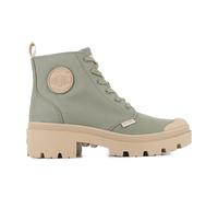 Palladium Women's Pallabase Twill Ankle Boot, Green, 6.5 UK