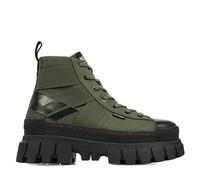 Palladium Women's Revolt Hi Army Sneaker, Green, 5.5 UK
