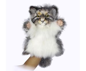 Pallas Cat Hand Glove Puppet 7519 Plush Soft Toy by Hansa. 28cmH. Creative gift.