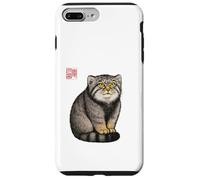 Pallas Cat - Japanese Ink Style Minimalist Zen Art Design Case for iPhone 7 Plus/8 Plus