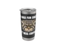 Pallas Cat Manul Cat Grumpy Humor Grumpy Cats Stainless Steel Insulated Tumbler