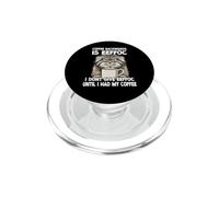 Pallas Cat Manul Coffee Motif | Grumpy Wildcat With Humor PopSockets PopGrip for MagSafe