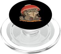 Pallas´s Cat Eats Ramen Noodles Japanese Vintage PopSockets PopGrip for MagSafe