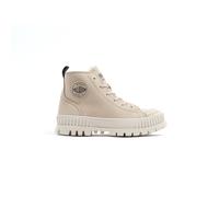 Pallashock Zip Warm Ankle Boots in Suede with Faux Fur Lining beige