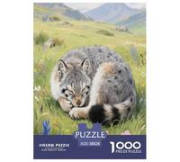 Pallas's Cat 1000 Piece Jigsaw Puzzles for Adults with Extra Fun Challenges Jigsaw Puzzle Cute Pets Home Decors for The Whole Family 38x26cm/1000pcs