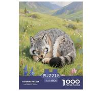 Pallas's Cat 1000 Piece Jigsaw Puzzles for Adults with Extra Fun Challenges Jigsaw Puzzle Cute Pets Home Decors for Boys And Girls 38x26cm/1000pcs