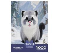 Pallas's Cat 1000 Piece Jigsaw Puzzles for Adults with Extra Fun Challenges Jigsaw Puzzle Cute Pets Home Decors for Boys And Girls 38x26cm/1000pcs