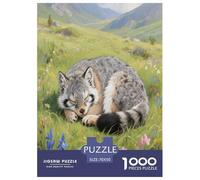 Pallas's Cat 1000 Piece Jigsaw Puzzles for Adults with Extra Fun Challenges Jigsaw Puzzle Cute Pets Home Decoration for Boys And Girls 70x50cm/1000pcs