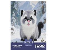 Pallas's Cat 1000 Piece Puzzle Games for Adults Educational Games Jigsaw Puzzle Cute Pets Home Decoration for Adults Gifts 70x50cm/1000pcs