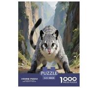 Pallas's Cat 1000 Piece Puzzle Games for Adults Educational Games Jigsaw Puzzle Cute Pets Home Decors for The Whole Family 38x26cm/1000pcs