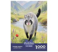Pallas's Cat 1000 Piece Puzzle Games for Adults Fun, Challenging & Brainteasing Jigsaw Puzzle Cute Pets Home Decors for Boys And Girls 38x26cm/1000pcs