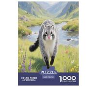 Pallas's Cat 1000 Piece Puzzle Games for Adults Fun, Challenging & Brainteasing Jigsaw Puzzle Cute Pets Home Decors for Adults Gifts 70x50cm/1000pcs