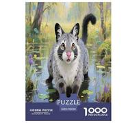 Pallas's Cat 1000 Piece Puzzle Games for Adults Jigsaw Puzzle Cute Pets Home Decors for Adults Gifts 70x50cm/1000pcs