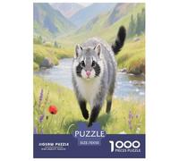 Pallas's Cat 1000 Piece Puzzle Games for Adults Perfect for Relaxation Jigsaw Puzzle Cute Pets Home Decoration for Boys And Girls 70x50cm/1000pcs