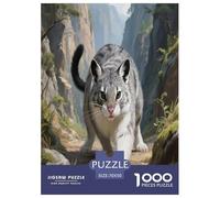 Pallas's Cat 1000 Piece Puzzle Games for Adults with Extra Fun Challenges Jigsaw Puzzle Cute Pets Home Decors for The Whole Family 70x50cm/1000pcs