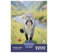 Pallas's Cat 1000 Piece Puzzle Games for Adults with Extra Fun Challenges Jigsaw Puzzle Cute Pets Home Decors for The Whole Family 38x26cm/1000pcs