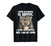 Pallas's Cat Coffee Slogan T | Grumpy Morning Cat Value Graphic T-Shirt
