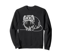 Pallas's Cat Line Art Feline Lover Sweatshirt