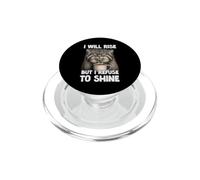 Pallas's Cats Coffee Slogan T | Grumpy morning cat PopSockets PopGrip for MagSafe