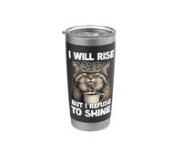 Pallas's Cats Coffee Slogan T | Grumpy Morning cat Stainless Steel Insulated Tumbler