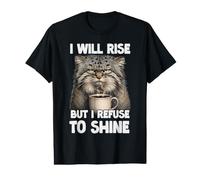 Pallas's Cats Coffee Slogan T | Grumpy Morning cat Value Graphic T-Shirt