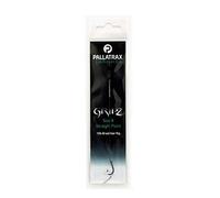 Pallatrax Gripz Straight Point Hair Rigs (Braid, Fluorocarbon, Steamlink) (Size 8-12lb Braid)