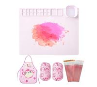 Pallet Art Silicone Painting Mat - Silicone Sheet Molds - Art Painting Mat - Washable Drawing Board Silicone Artist Mat for