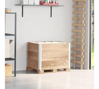 Pallet Attachment Frame, Pack of 3, 80 x 60 cm, Solid Pine Wood, Stackable, Foldable, Robust for Storage, Transport, Logistics, Workshop, Industry