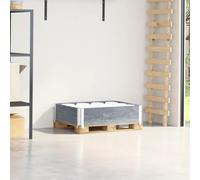 Pallet collar Grey 80x60cm Solid Pine Wood Stackable Foldable 21.5cm with hinges