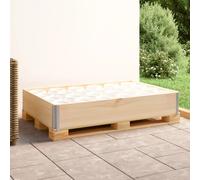 Pallet Collar Solid Pine 80x120x19 cm Brown Foldable Stackable with Galv Corners