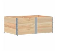 (grey, 150 x 100 cm/ 2 pcs) vidaXL Pallet Collars Garden Raised Bed Vegetable Planter Box Solid Wood Pine
