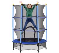 Pallet contains 34 units HOMCOM 4.6FT/75" Kids Trampoline with Safety Enclosure, Indoor Outdoor Blue