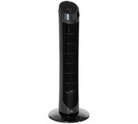 HOMCOM 30" Tower Fan Noise Reduction 3-Level Cool ABS Indoor Black