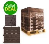 Pallet Deal - Nicoman Composite Interlocking Cosmo Deck Tiles 30Cm X 30Cm Brown - 630Pcs