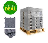 Pallet Deal - Nicoman Composite Interlocking Cosmo Deck Tiles 30Cm X 30Cm Light Grey - 630Pcs